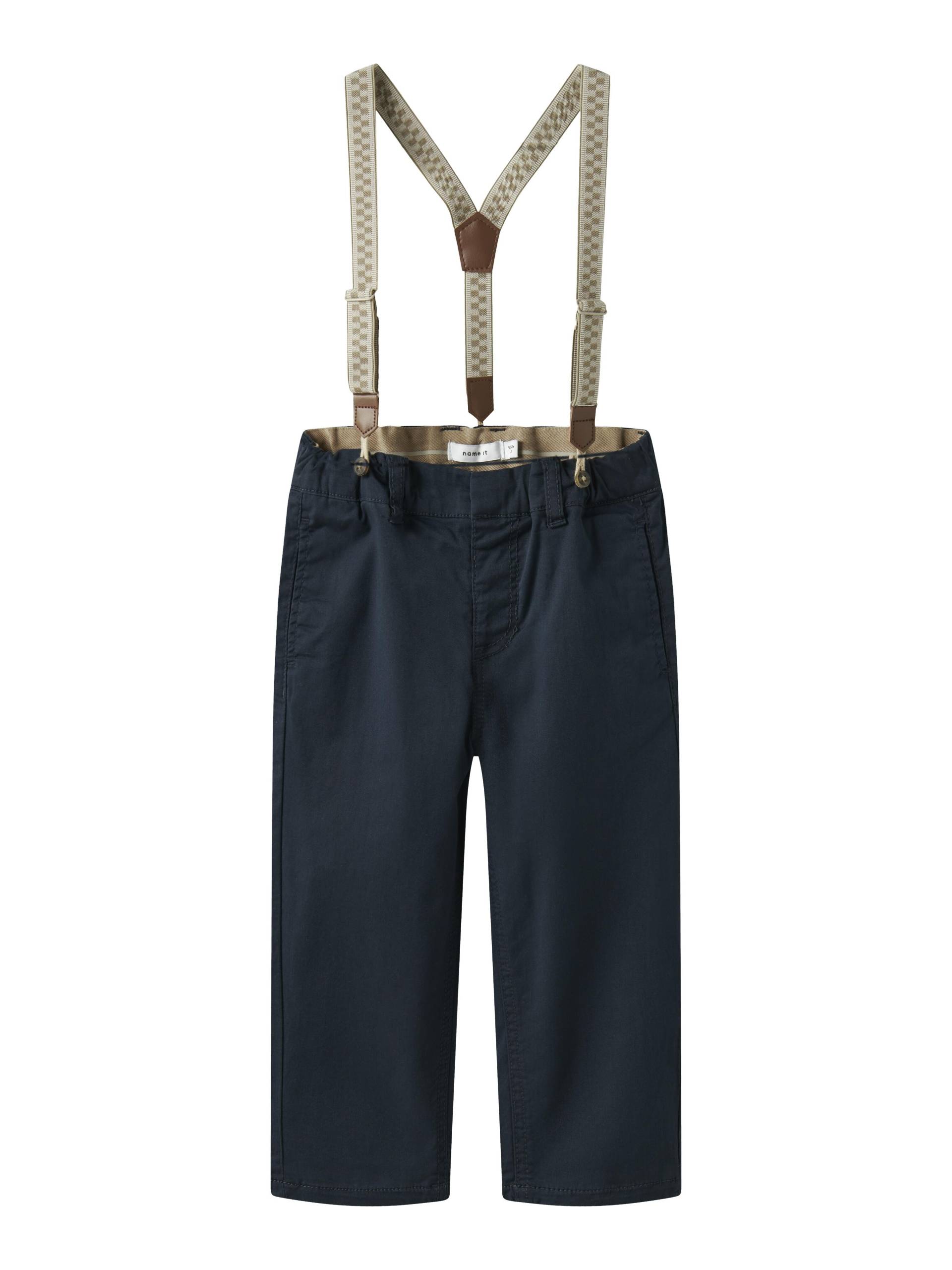 NAME IT - NMMBEN TAP CHINO TWI PANT WB 5502-YZ F dark sapphire - Gr. - 128 von NAME IT