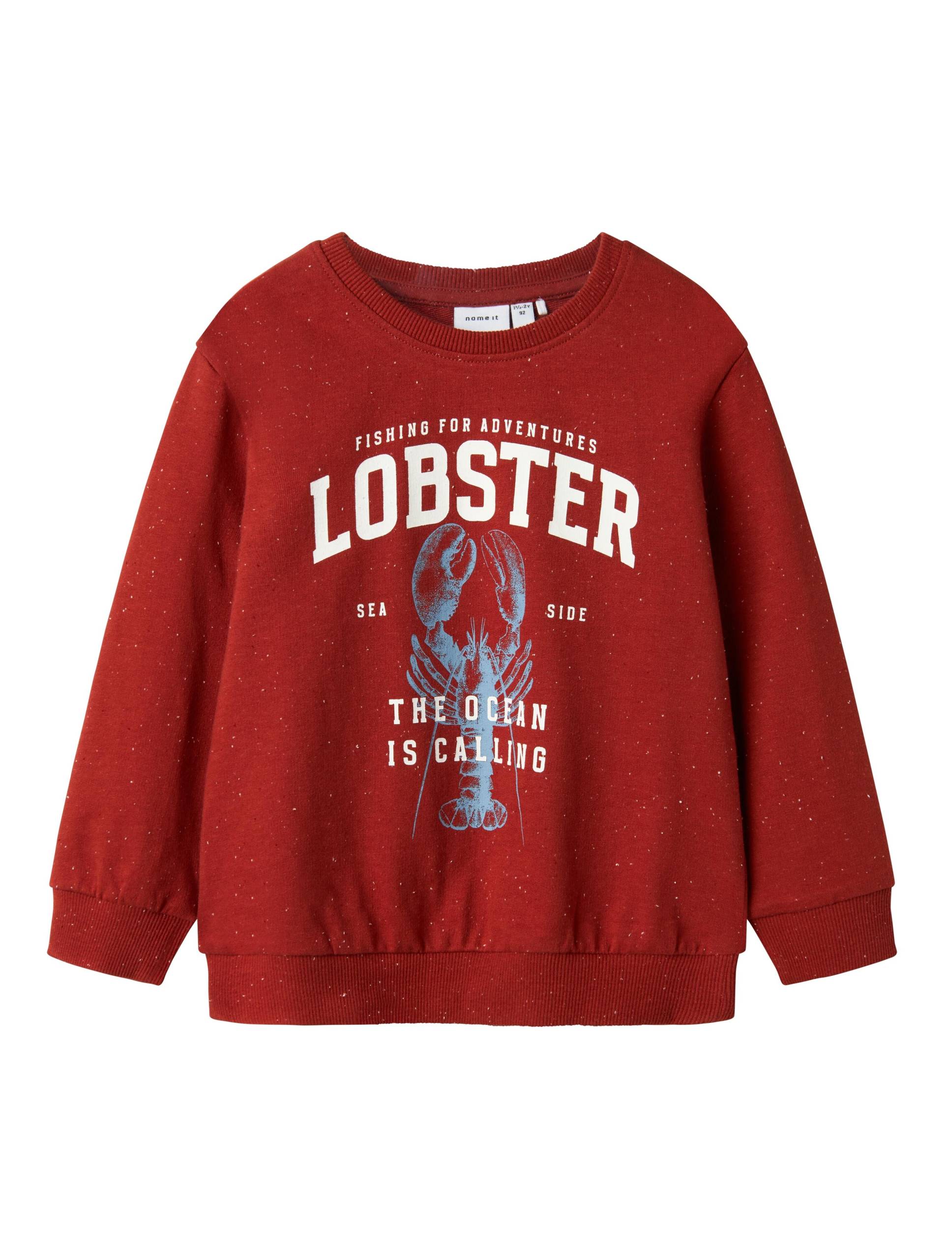 NAME IT - NMMFABIAN NREG SWEAT UNB BOX red ochre - Gr. - 92 von NAME IT