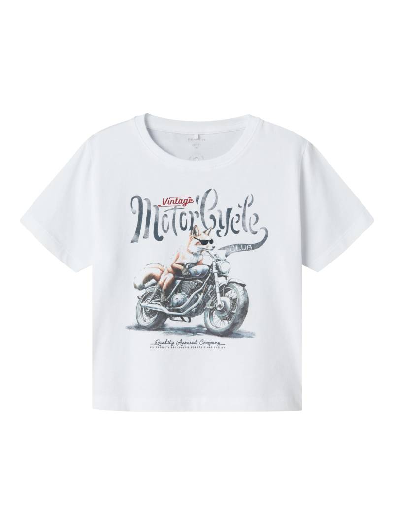 NAME IT - NMMHUSINA SS NREG TOP bright white - Gr. - 104 von NAME IT
