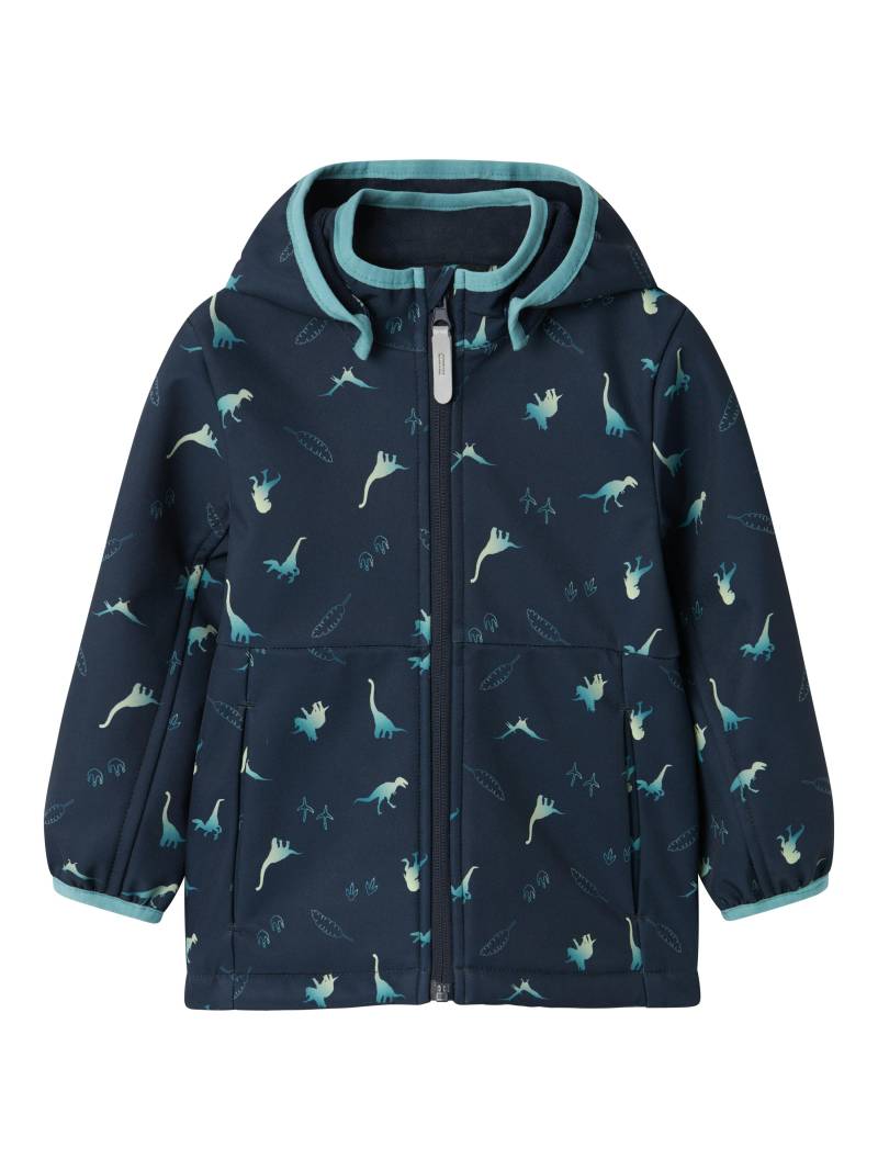 NAME IT - NMMMALTA05 SOFTSHELL JACKET AOP FO dark sapphire - Gr. - 110 von NAME IT