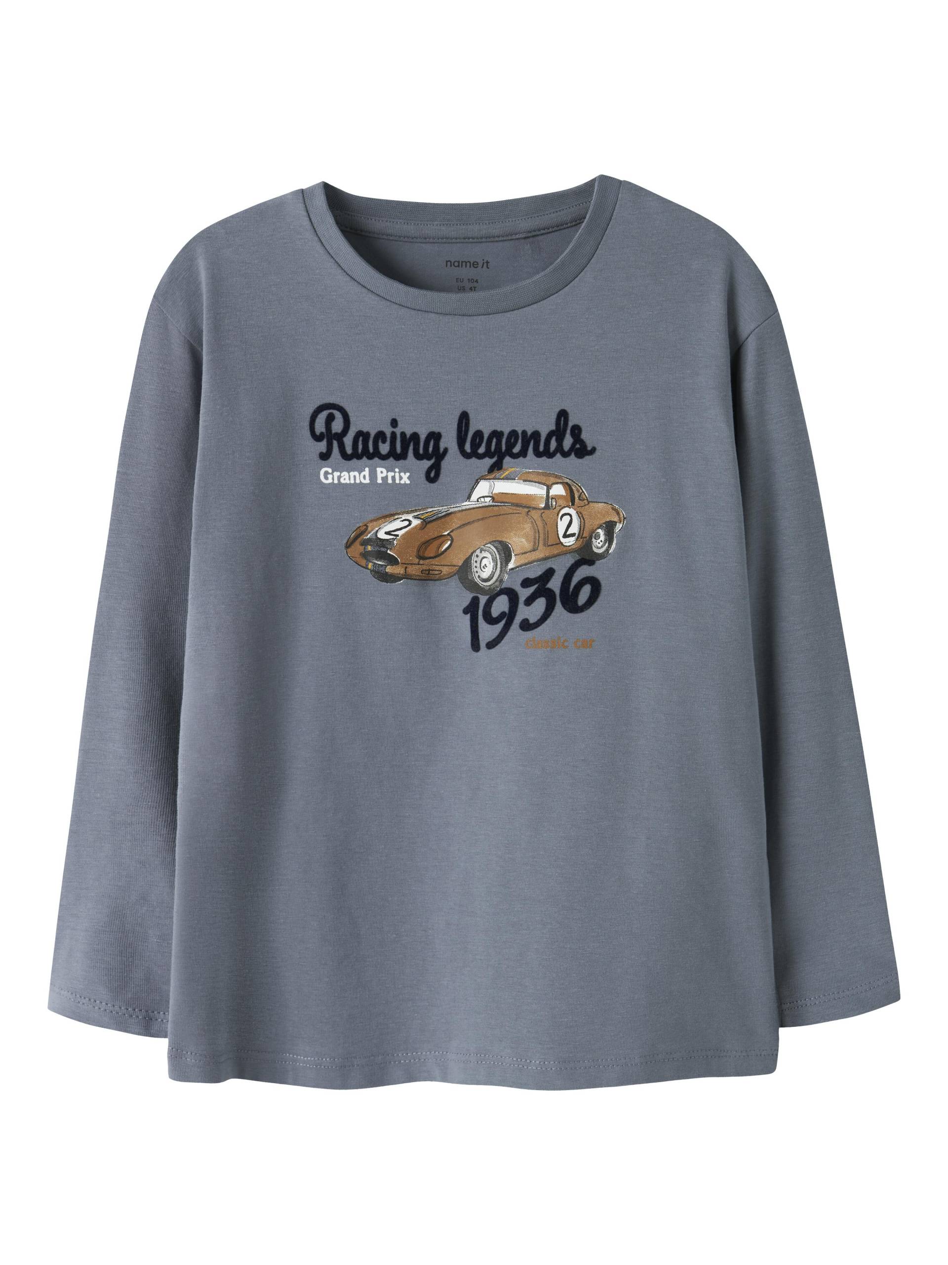 NAME IT - NMMRUBIN LS NREG TOP BOX flint stone - Gr. - 104 von NAME IT