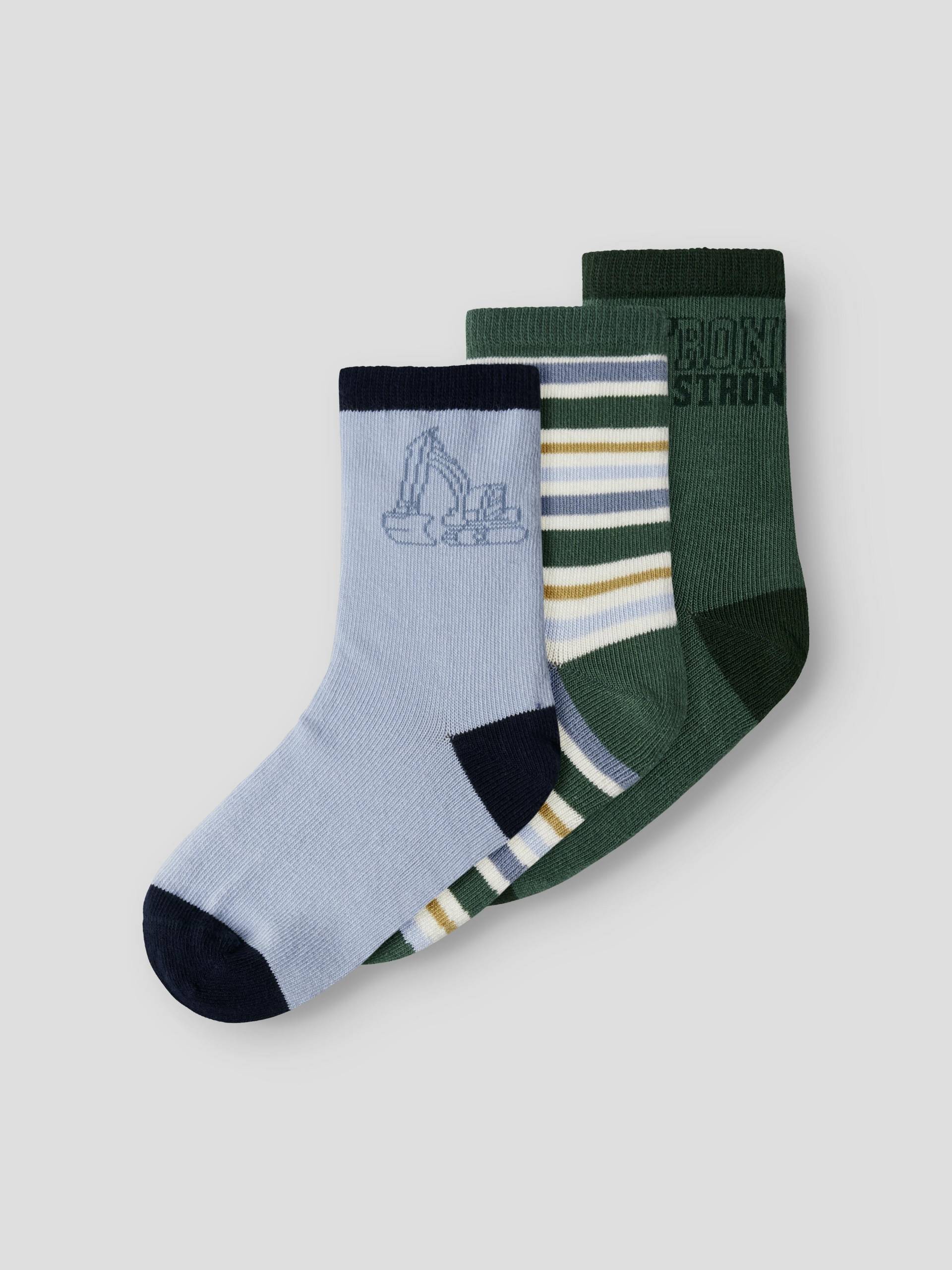 NAME IT - NMMSIRIUS 3P SOCK bistro green - Gr. - 31/33 von NAME IT