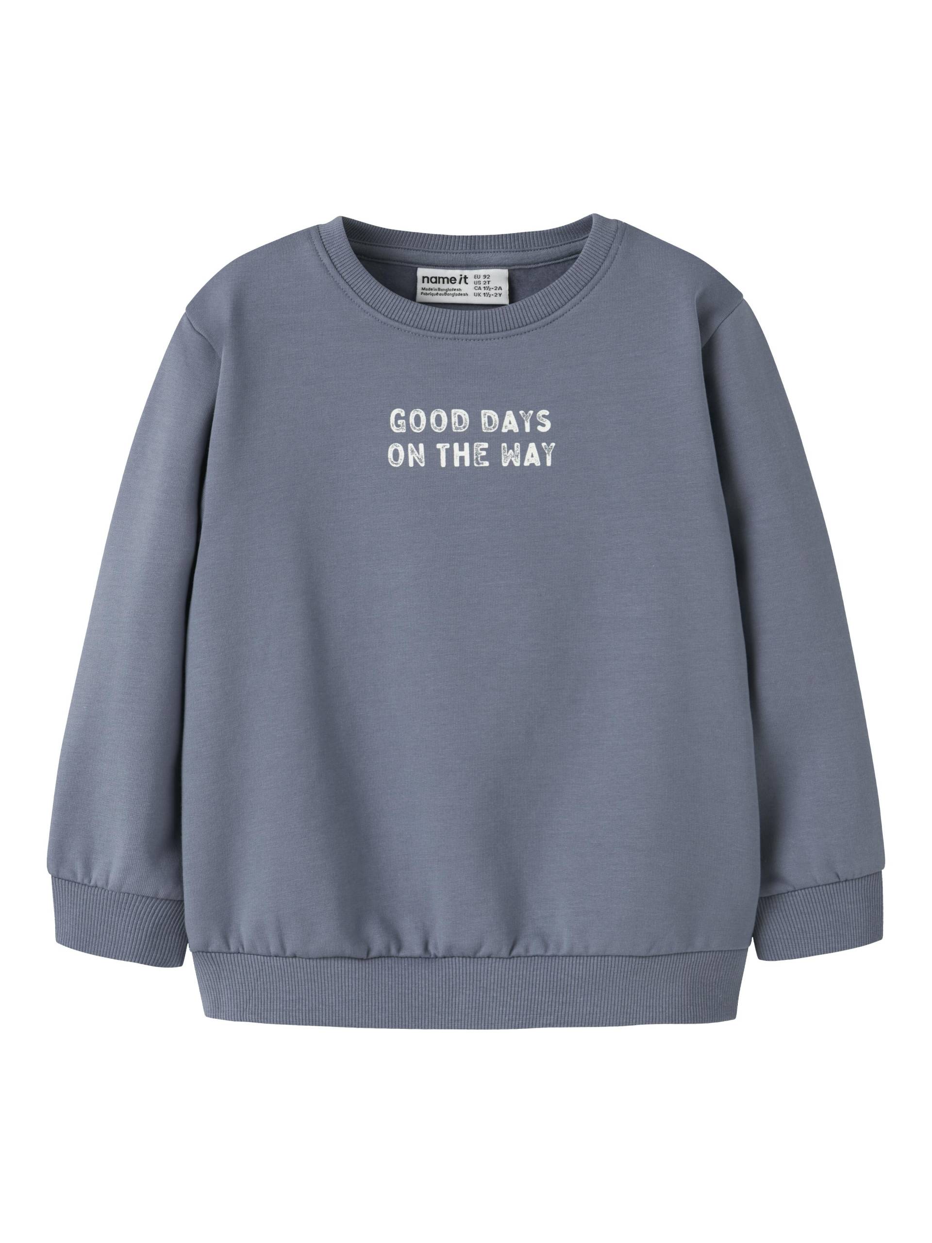 NAME IT - NMMSLADE LS NREG SWEAT BRU flint stone - Gr. - 110 von NAME IT