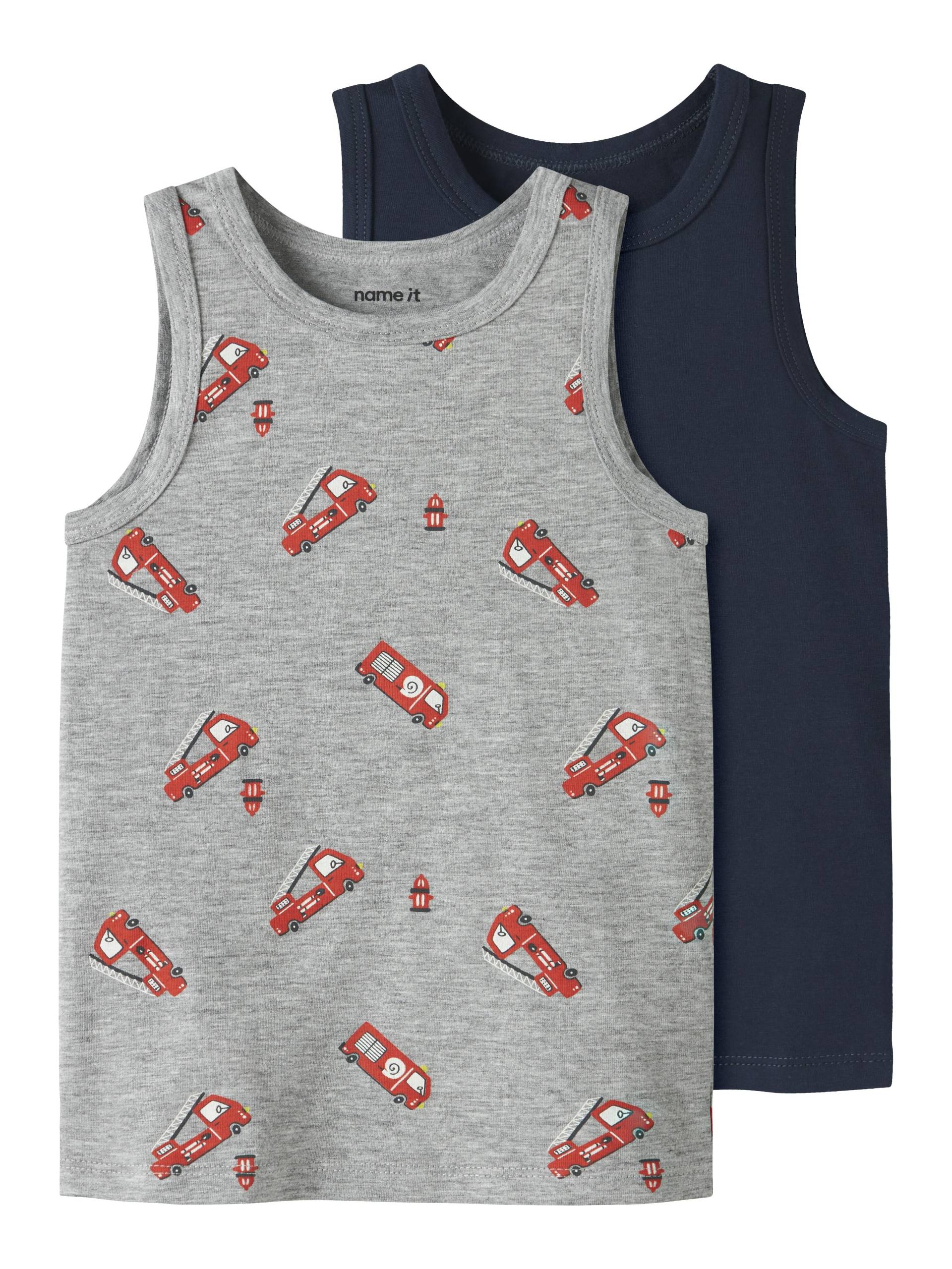 NAME IT - NMMTANK TOP 2P GREY FIRETRUCK NOOS grey melange von NAME IT