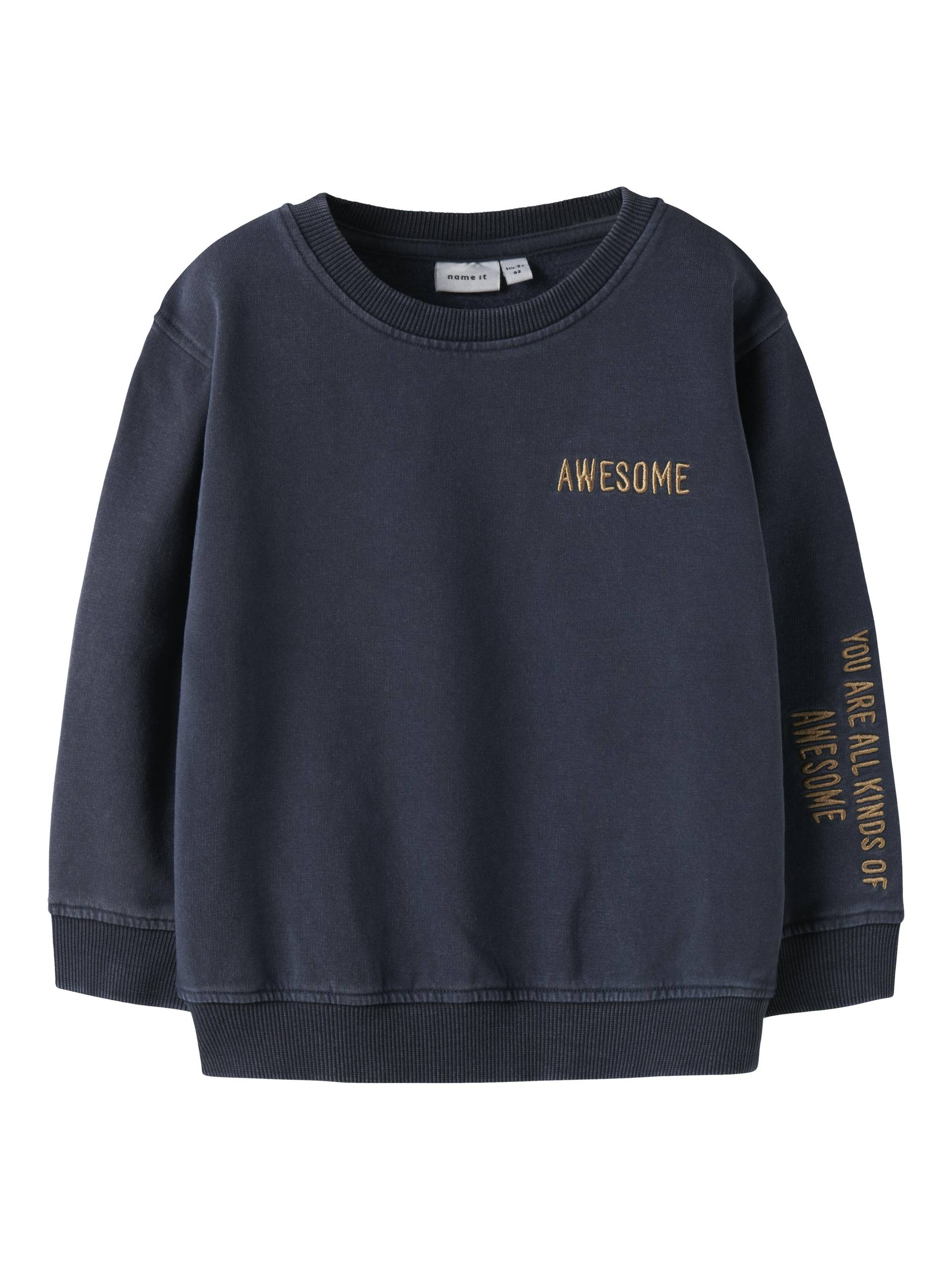 NAME IT - NMMTONATE LS NREG SWEAT BRU navy blazer - Gr. - 104 von NAME IT