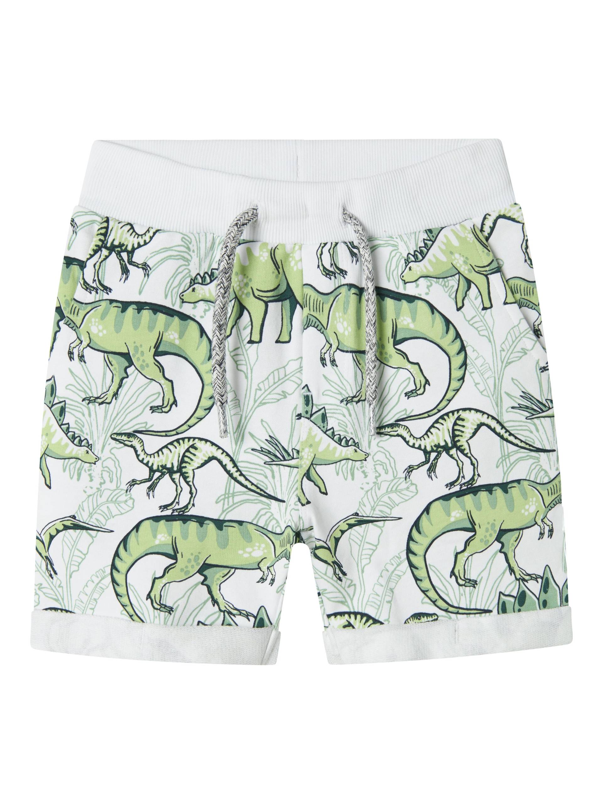 NAME IT - NMMVERMO AOP LONG SWE SHORTS UNB bright white - Gr. - 110 von NAME IT