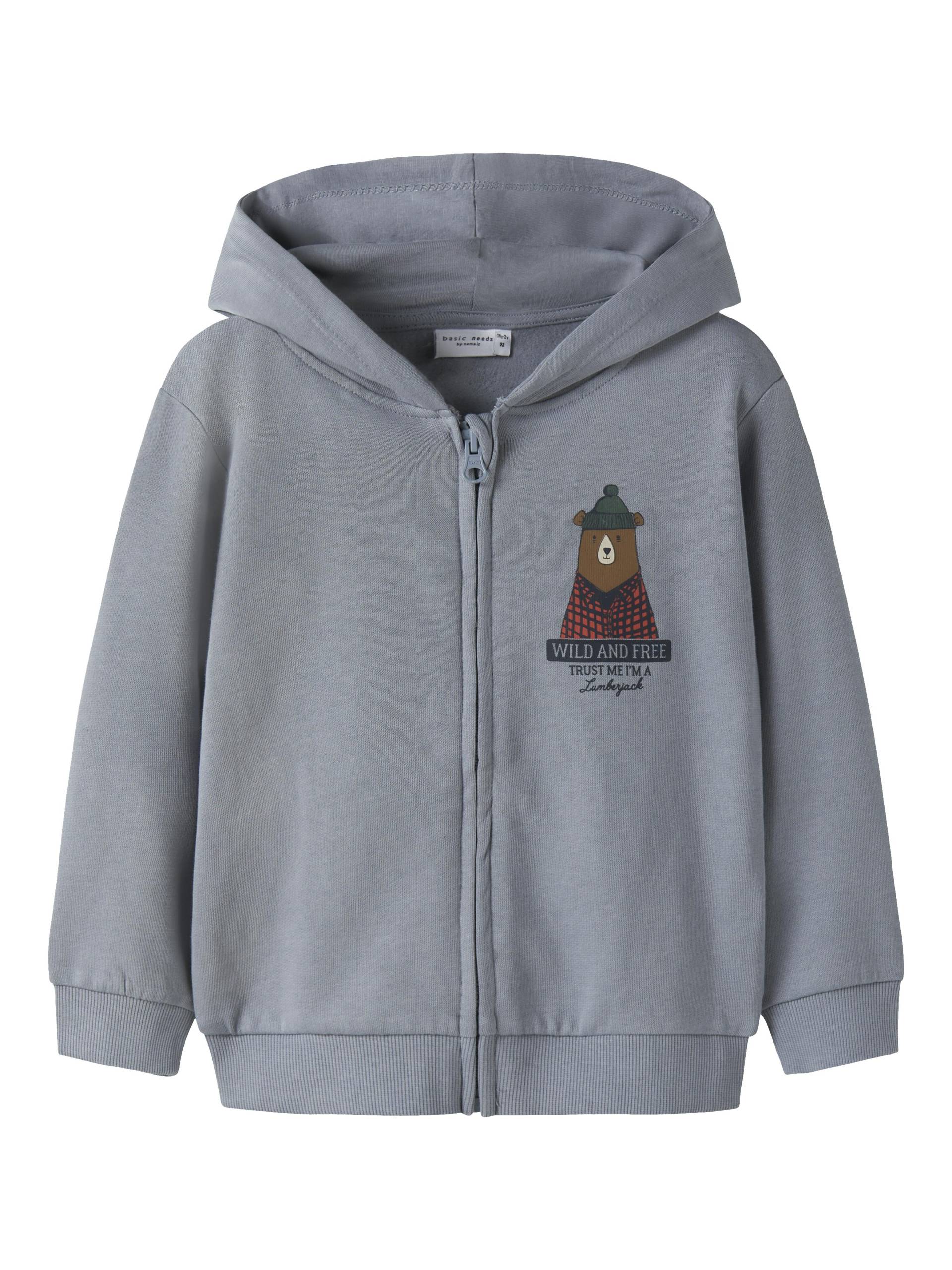 NAME IT - NMMVOLTINUS NREG SWEAT CARD WH BRU - Gr. - 110 von NAME IT