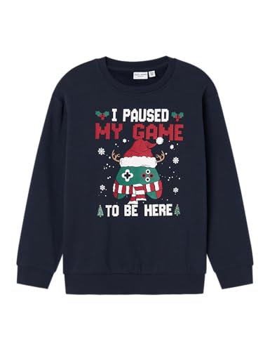 NAME IT Nkmvismas Ls Nreg Sweat Bru von NAME IT
