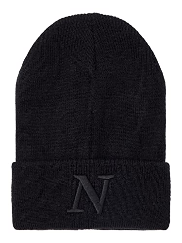 NAME IT Nknmalik Knit Beanie Noos Nknmalik Knit Beanie Noos Mütze, Schwarz, 48-49 von NAME IT