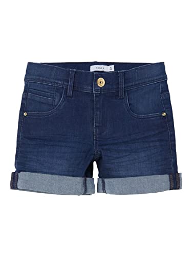 Name It Mädchen Jeans Shorts Medium Blue Denim-134 von NAME IT
