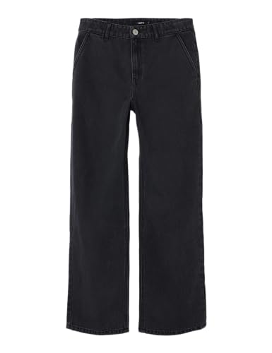 NAME IT Jungen Nlmtoizza DNM Loose Pant Noos Lockere Jeans, Black Denim/Detail Washed, 134 EU von NAME IT