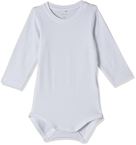 NAME IT Unisex Baby NBNMUS LS NOOS Body, Bright White, 56 von NAME IT