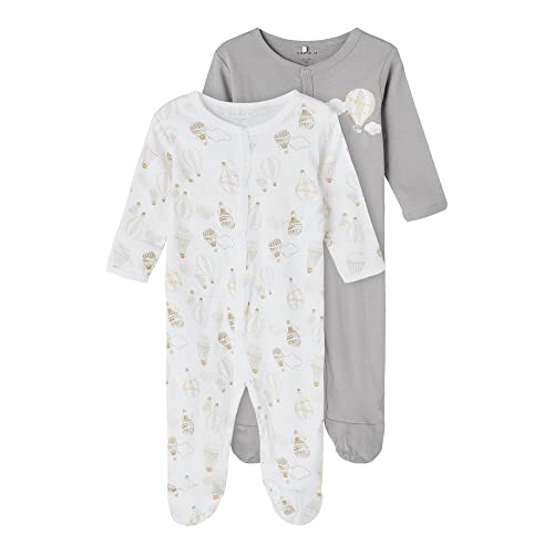 NAME IT Baby Unisex Schlafanzug 2er-Pack mit Füßen Alloy-80 NAME IT Baby Unisex Schlafanzug 2er-Pack mit Füßen Alloy-80 von NAME IT