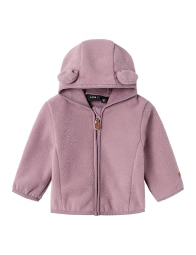 NAME IT Unisex Baby Nbnmeeko Fleece Jacket Jacke, Grape Shake, 68 von NAME IT