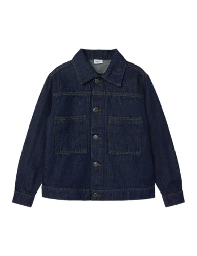 NAME IT Unisex Kinder Nknreese Jacket 4795-Ac J, Dark Blue Denim, Numeric_140 von NAME IT