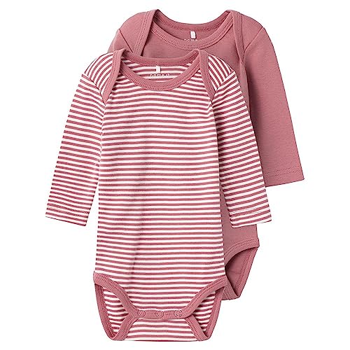 NAME IT Unisex NBNBODY 2P LS Y/D CORE NOOS Body, Mesa Rose, 50 von NAME IT