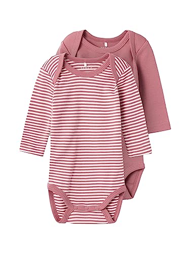 NAME IT Unisex NBNBODY 2P LS Y/D CORE NOOS Body, Mesa Rose, 50 von NAME IT