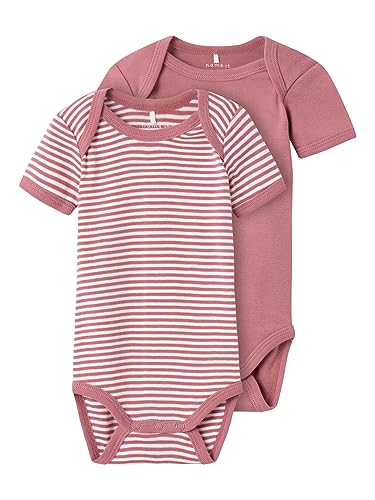 NAME IT Unisex NBNBODY 2P SS Y/D CORE NOOS Body, Mesa Rose, 50 von NAME IT