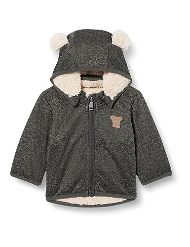 NAME IT Unisex NBNMADA08 Jacket FO Jacke, Grey Melange, 62 von NAME IT