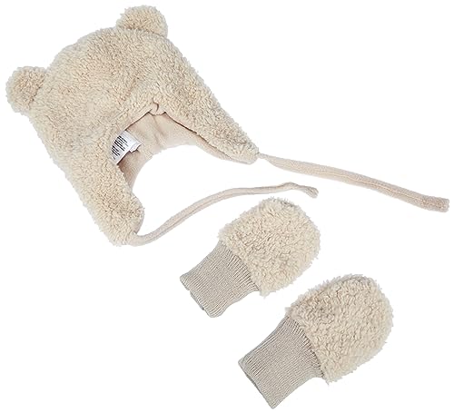 NAME IT Unisex NBNMATUTA Teddy SET2 Handschuh-Set, Moonbeam, 34/39 von NAME IT