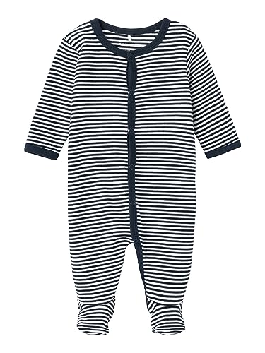 NAME IT Unisex NBNNIGHTSUIT W/F Y/D CORE NOOS Schlafstrampler, Dark Sapphire, 50 von NAME IT