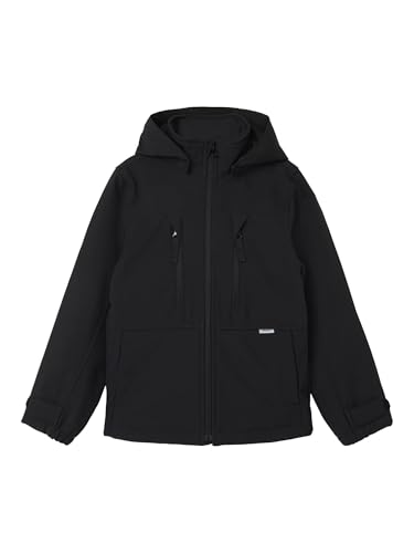 NAME IT Unisex NKNALFA08 Softshell Jacket Sport FO NOOS Softshelljacke, Schwarz, 164 von NAME IT