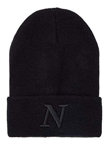 NAME IT Nknmalik Knit Beanie Noos Nknmalik Knit Beanie Noos Mütze, Schwarz, 50-52 von NAME IT