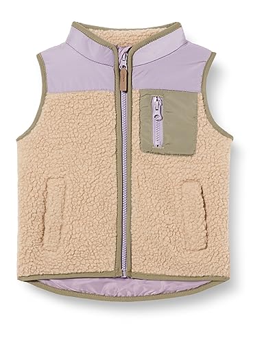 NAME IT Unisex NKNMALL Teddy Vest Weste, Humus, 146 von NAME IT