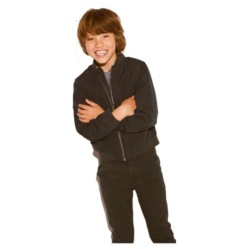 NAME IT Unisex NKNMONSTER Bomber Jacket NOOS Jacke, Black/Detail:Zipper Pocket, 146 von NAME IT