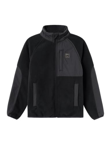 NAME IT Unisex NKNMYLES Fleece Jacket NOOS Fleecejacke, Black, 152 von NAME IT