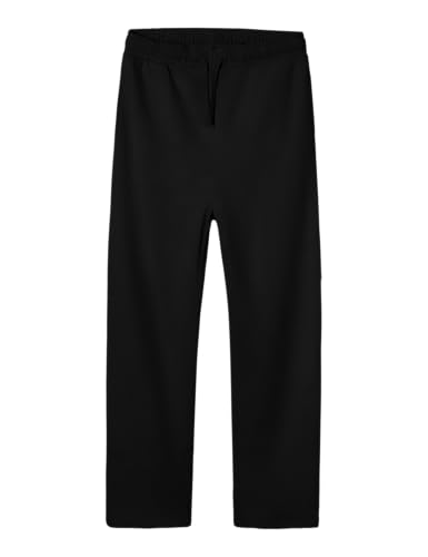 NAME IT Unisex NLNNIZU BRU Straight Sweat Pant NOOS Jogginghose, Black, 140 cm von NAME IT