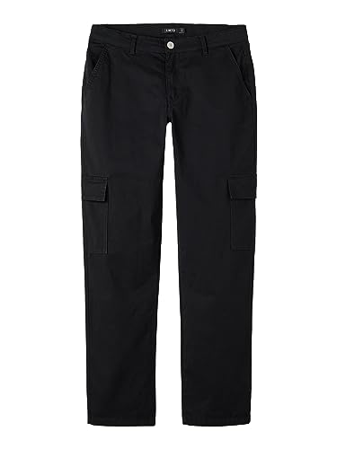 NAME IT Unisex NLNTALSE TWI Straight Cargo Pant NOOS Cargohose, Black, 146 NAME IT Unisex NLNTALSE TWI Straight Cargo Pant NOOS Cargohose, Black, 146 von NAME IT