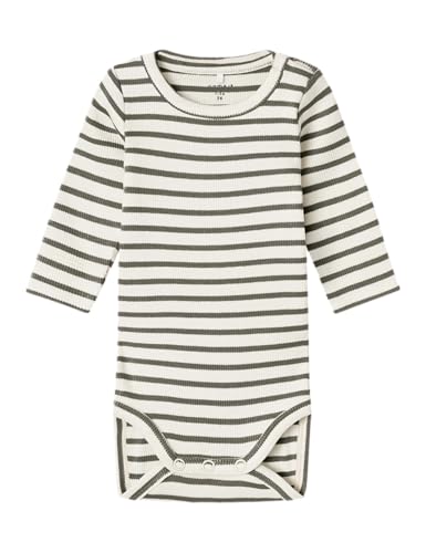 NAME IT Unisex Nbnbani Ls Body Noos, Dusty Olive, Numeric_92 von NAME IT