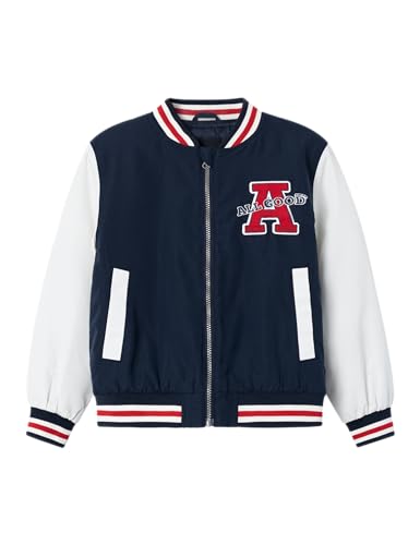 NAME IT Unisex Nknmain Bomber Jacket Pb Bomberjacke, Blau, 116 von NAME IT