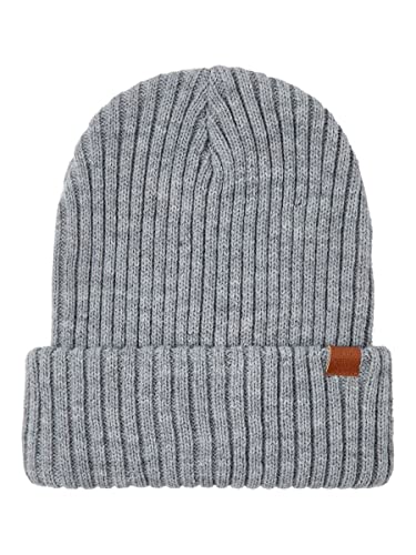 NAME IT Unisex Nknmilan Knit Hat2 Noos M tze, Grey Melange, 48-49 EU von NAME IT