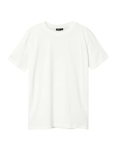 NAME IT Unisex Nlnfagen L Top Noos T-Shirt, Bright White, 146-152 EU von NAME IT
