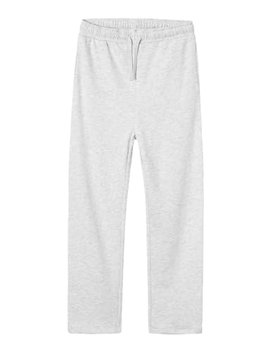 NAME IT Unisex Nlnnizu Bru Straight Sweat Pant Noos Jogginghose, Light Grey Melange, 128 EU von NAME IT
