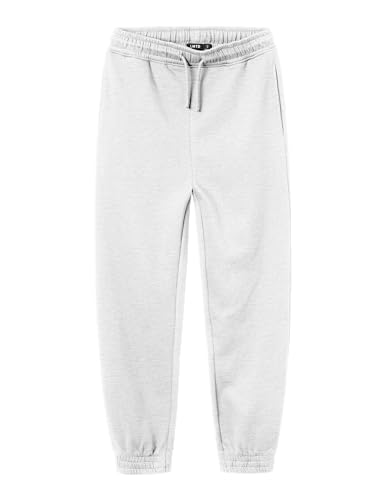 NAME IT Unisex Nlnnizu Bru Sweat Pant Noos Jogginghose, Light Grey Melange, 164 EU von NAME IT