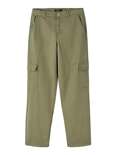 NAME IT Unisex Nlntalse Twi Straight Cargo Pant Noos, Deep Lichen Green, 170 von NAME IT