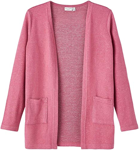 NAME IT leichte Lange Strickjacke nkfVICTI Rose Wine 122/128 von NAME IT