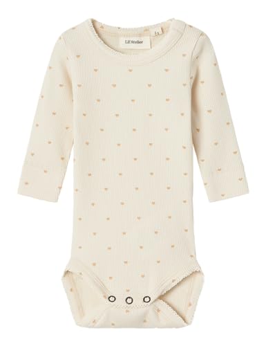 NAME IT Elfenbein Baby - Mädchen Langarmbody Nbfgago Ls Slim Body Lil Noos 80 von NAME IT