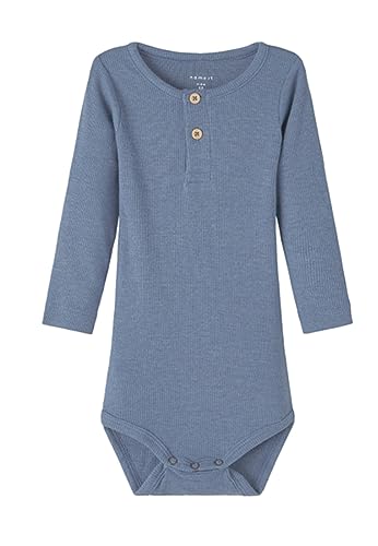 NAME IT Baby - Jungen Nbmkab Ls Body Noos, Troposphere/Detail:melange, 62 von NAME IT