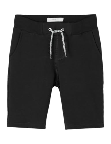 NAME IT Jungen Nkmhonk Swe Long Unb Noos Shorts, Black, 128 EU von NAME IT