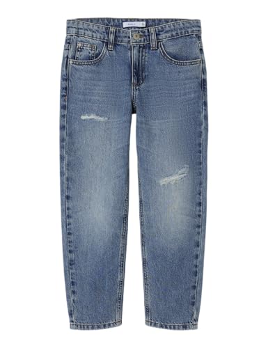 NAME IT Jungen Nkmsilas Tapered 7998-be Noos Jeanshose, Dark Blue Denim, 146 EU von NAME IT