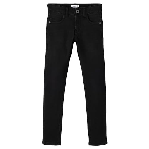 NAME IT Jungen Nkmsilas Xslim 2002-tx Noos Slim-fit-Jeans, Schwarz, 122 EU von NAME IT