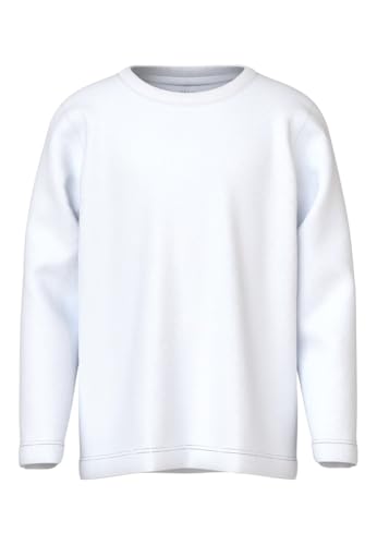 NAME IT Jungen Nkmvobbo Top Noos Langarmshirt, Bright White, 122-128 EU von NAME IT