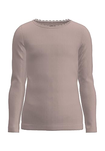 NAME IT Mädchen Nmfkab Ls Top Noos, Sepia Rose, 80 von NAME IT