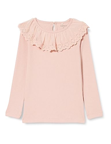 NAME IT Mädchen Nmfnile Ls Xsl Top Langarmshirt, Rose Smoke, 110 von NAME IT