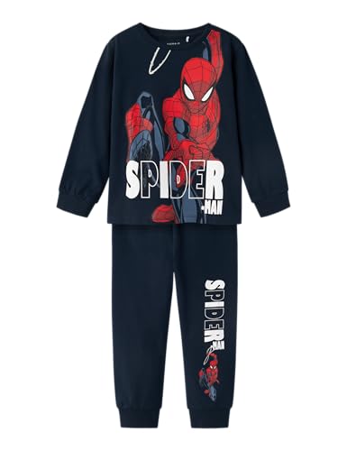 NAME IT Jungen Nmmalfred Spider Nightset Noos Mar Langarmshirt, Dark Sapphire, 110-116 EU NAME IT Jungen Nmmalfred Spider Nightset Noos Mar Langarmshirt, Dark Sapphire, 110-116 EU von NAME IT