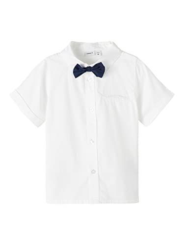 NAME IT Jungen Nmmdefalle Ss Shirt, Bright White, 104 von NAME IT